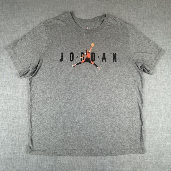 Jordan Other - Jordan Shirt Mens XL Gray Jumpman Dunk Graphic Basketball Tee BQ6736-091 NBA